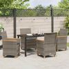 vidaXL Garten Essgruppe 5 pcs Grau Poly-Rattan 3381095 Bild 4