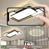 style home LED Deckenleuchte Deckenlampe Rechteckige Bürolampe, dimmbar mit Fernbedienung, LED fest integriert, einstellbar von warmweiß bis kaltweiß, Moderne Lampe für Wohnzimmer Schlafzimmer, 90x60x6cm Bild 3