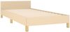 Einzelbett mit Kopfteil Stoff Creme 100x200 cm [3125281] Bild 5