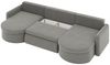 Wohnlandschaft Sofa mit Schlaffunktion FELIZ Stoff Faro Grau Bild 3