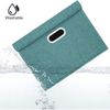 TYEERS Große Aufbewahrungsbox Stoff Faltbar 44x30x29cm 5er Set Aqua Deep Bild 3