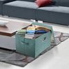 TYEERS Große Aufbewahrungsbox Stoff Faltbar 44x30x29cm 5er Set Aqua Deep Bild 5