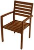 TPFGarden Gartenstuhl ELTON (2-er Set Stapelsessel - Gartensessel Akazienholz geölt), Hochwertiger Outdoor Stuhl FSC®-zertifiziert (BxHxT): 60 x 84 x 55 cm Bild 3