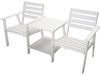 Sensline Gartenbank Romeo Tete a Tete Whitewash 170 cm Bild 4
