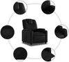 vidaXL Relaxsessel, Kunstleder, Schwarz 3205976 Bild 5