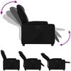 vidaXL Relaxsessel, Kunstleder, Schwarz 3205976 Bild 4