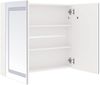 vidaXL LED-Spiegelschrank fürs Bad Glänzend Weiß 80x12x68 cm 326517 Bild 5