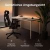 Desktronic Elektrisch höhenverstellbarer Schreibtisch HomeMax 160x80cm Weiß/Weiß mit Memory-Funktion, Anti-Kollisions Technologie, USB-A und USB-C-Ladeanschlüssen Bild 5