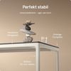 Desktronic Elektrisch höhenverstellbarer Schreibtisch HomeMax 160x80cm Weiß/Weiß mit Memory-Funktion, Anti-Kollisions Technologie, USB-A und USB-C-Ladeanschlüssen Bild 4