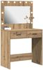 Schminktisch, Kosmetiktisch Artisan-Eiche 78,5 x 41 x 135 cm Holzwerkstoff Bild 3