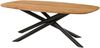 Esstisch Akazie 200x100x76 natur lackiert / Mikado-Beine rund schwarz Bild 5