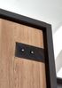 Wimex 'Detroit' Kleiderschrank, Schwebetürenschrank, Eiche/Stahl Schwarz, Industrial, ca. 200 cm Bild 3