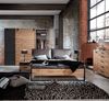 Wimex 'Detroit' Kleiderschrank, Schwebetürenschrank, Eiche/Stahl Schwarz, Industrial, ca. 200 cm Bild 4