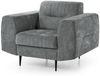Beautysofa Polstergarnitur im modernen Stil auf hohen Metallbeinen VENEZIA, (Sessel + 2-Sitzer Sofa + 3-Sitzer Sofa im modernes Design), mit Metallbeine, Couchgarnituren aus Velours Bild 4