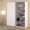 Kleiderschrank Swing in weiß mit Spiegel 178 cm Bild 2