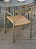 Gartenstuhl DK mit Armlehne aus Aluminium und Kunstrattan, modern skandinavisch, Nordic Green, stapelbar Bild 5