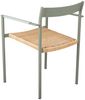 Gartenstuhl DK mit Armlehne aus Aluminium und Kunstrattan, modern skandinavisch, Nordic Green, stapelbar Bild 4