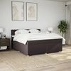 vidaXL Boxspringbett mit Matratze Dunkelbraun 180x200 cm Stoff 3289076 Bild 4