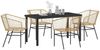 vidaXL Garten Essgruppe 5 pcs Braun Poly-Rattan 3380899 Bild 3