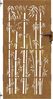vidaXL Gartentor 85x200 cm Cortenstahl Bambus-Design 153237 Bild 4
