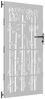 vidaXL Gartentor 85x200 cm Cortenstahl Bambus-Design 153237 Bild 3
