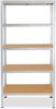 shelfplaza HOME 200x90x23 cm Schwerlastregal in grau-verzinkt mit 5 Böden und 175 kg Traglast pro Boden Bild 5