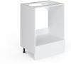 Küchenfront R-Line Weiß Hochglanz 59.6 x 11.2 cm Möbelfront für den Herdumbauschrank Vicco Bild 5