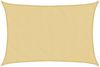 vidaXL Sonnensegel Sandfarbe 5x4 m 100% Polyester Oxford 4000576 Bild 2