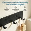 doporro Garderobenleiste Wandgarderobe Kleiderhaken mit 7 Haken aus Kohlenstoffstahl Stalo-17, 7 Haken Bild 4