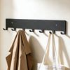 doporro Garderobenleiste Wandgarderobe Kleiderhaken mit 7 Haken aus Kohlenstoffstahl Stalo-17, 7 Haken Bild 2