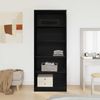 vidaXL Kleiderschrank mit Regal Schwarz Eichen-Optik 80 x 50 x 200 cm 3378503 Bild 4