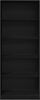 vidaXL Kleiderschrank mit Regal Schwarz Eichen-Optik 80 x 50 x 200 cm 3378503 Bild 2