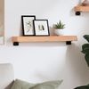 vidaXL Wandregal Hellbraun 60x10x6 cm Massivholz Eiche Behandelt 363640 Bild 3