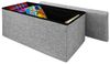 Deuba Faltbare Sitzbank/Sitzhocker MDF - 80 x 40 x 40 cm grau Bild 2