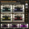 radelldar Couchtisch mit LED-Beleuchtung, 2 Schubladen und verdecktem Stauraum (1-St), Wohnzimmertisch matt 78x78x40 cm Bild 2