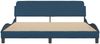 vidaXL Bettgestell mit Kopfteil "Dover" Blau 180x200 cm Stoff 373231 Bild 4
