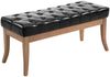 CLP Sitzbank Ramses Kunstleder antik-hell mit hochwertiger Polsterung,schwarz 100 cm Bild 2