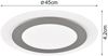 Flache LED Deckenleuchte MORGAN mit Fernbedienung hell & dimmbar, Silber Ø 45cm Bild 3