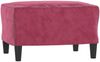 vidaXL Sessel mit Hocker Weinrot 60 cm Samt 3201101 Bild 5
