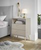 Nachtkommode >Laila< in Beige, Melamin - 50x70x34cm (BxHxT) Bild 2