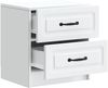 vidaXL Nachttisch 2 pcs Weiß 43 x 34,5 x 44,5 cm Holzwerkstoff 895676 Bild 4