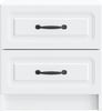 vidaXL Nachttisch 2 pcs Weiß 43 x 34,5 x 44,5 cm Holzwerkstoff 895676 Bild 5