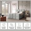 Best for Home Boxspringbett Trinity K-1 LUX – Modern Boxspringbett mit Stauraum & Komfort (140x200 160x200 180x200 200x200 cm), Verschiedene Liefermöglichkeiten, TOP Preis-Leistungs-Verhältnis Bild 2