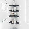 vidaXL Schwebendes Regal mit Regal 4 pcs Anthrazit 24 x 24 x 2,3 cm 8004103 Bild 4