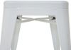Barhocker HWC-A73, Barstuhl Tresenhocker, Metall Industriedesign stapelbar ~ weiß Bild 5