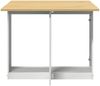vidaXL Butterfly-Esstisch Klappbar Corona Weiß Massivholz Kiefer 4013435 Bild 5