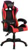 vidaXL Gaming-Stuhl mit RGB LED-Leuchten Rot und Schwarz Kunstleder 287997 Bild 2