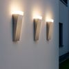 3er Set LED UP Wandleuchte, Edelstahl silber Bild 2