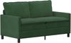 vidaXL Sofa Set 2 pcs Dschungelgrün Stoff 3417087 Bild 4