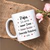 GRAVURZEILE Tasse bedruckt mit dem Spruch - Finanzielle Belastung - Lustige Geschenke, aus Keramik - Spülmaschinenfest, - Papa Tochter - Weiß Bild 3